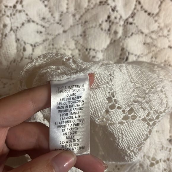 Milly Minis Girl’s Floral White Coverup Dress Size 6/7 - Picture 5 of 5